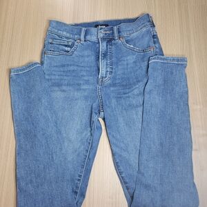 Express Light Blue Straight Jeans